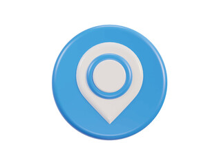 Vector 3d realistic location map pin gps pointer markers vector illustration for destination