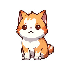 Captivating Cat: Cute 2D Character Design