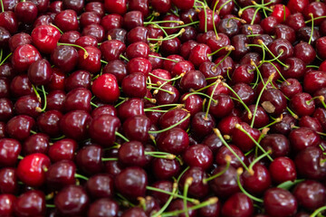 Texture of cherries
