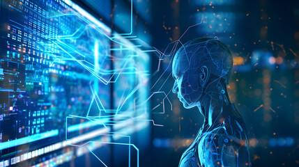 Cutting-edge advancements in artificial intelligence, computer circuits and other technology components. Generative Ai.