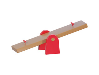 Vector 3d realistic playground for kids vector illustration for park item