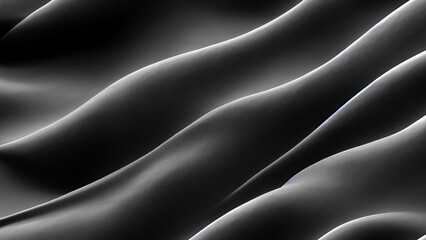 Black textures wallpaper with silky smooth waves pattern