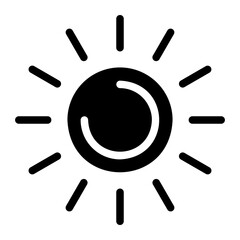 sun glyph icon