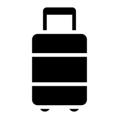 travel bag glyph icon