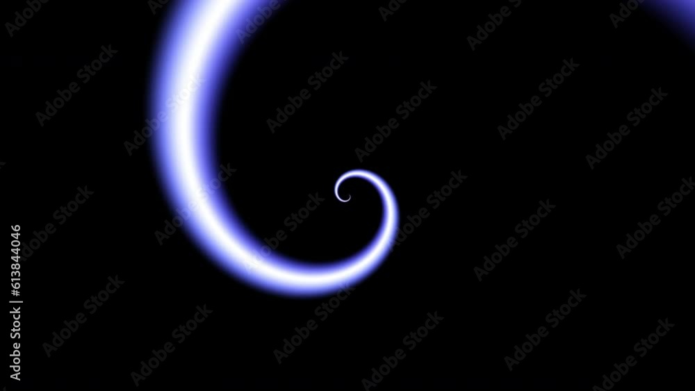 Poster Endless abstract spiral. Seamless loop footage.