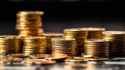 money and coins in investment