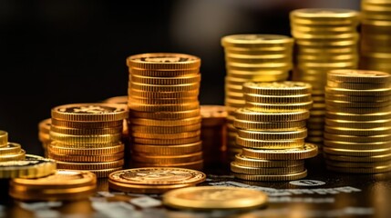 money and coins in investment