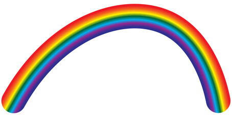 rainbow  vector on white background