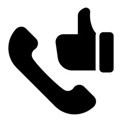 Obraz premium customer experience glyph icon