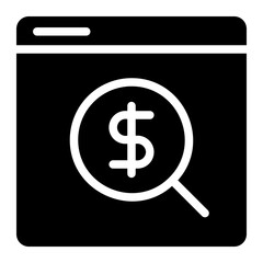 paid search glyph icon