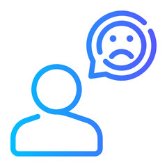 bad review gradient icon