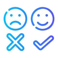 survey gradient icon