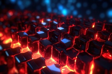 Fototapeta premium abstract futuristic background with pink blue glowing neon moving high speed wave lines and bokeh lights. Data transfer concept Fantastic wallpaper, Ai Generative
