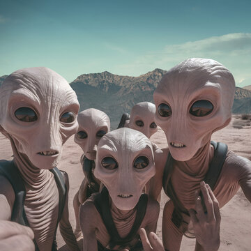 Arrivano gli alieni, selfie