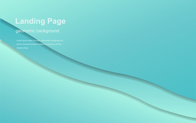 Abstract homepage design - modern landing page template, concept.