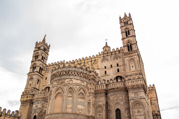 View of the cathedral of Palermo, Sicily, Italy