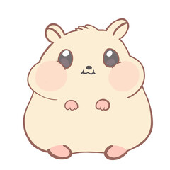 Obraz na płótnie Canvas cutie chubby hamster