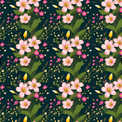 seamless pattern with flowers