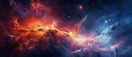 Fototapeta premium Abstract galactic background. Generative AI