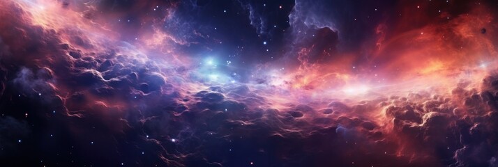 Abstract galactic background. Generative AI