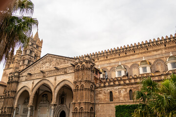Naklejka premium View of the cathedral of Palermo, Sicily, Italy