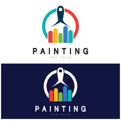Paint Logo Template vector icon