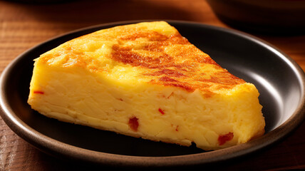Spanish potato omelette.