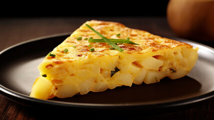Spanish potato omelette.