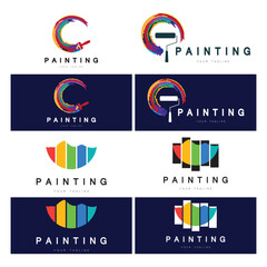 Paint Logo Template vector icon
