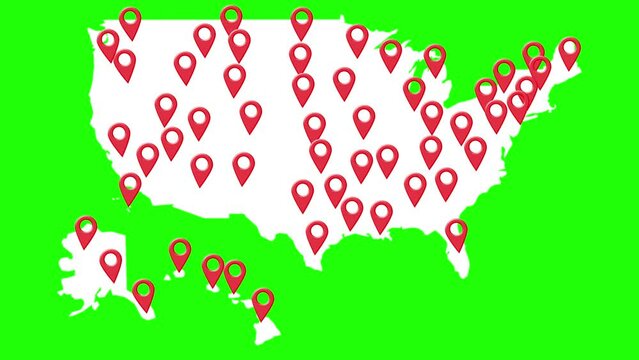 maps location usa location animation maps greenscreen