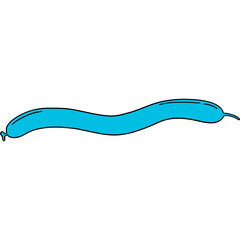 Blue Cartoon Long Balloon