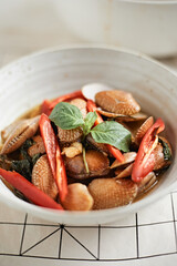 Stir Fried Clams with Roasted Chilli Paste