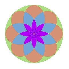 Geometric colorful pattern with pastel colors