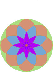 Geometric colorful pattern with pastel colors