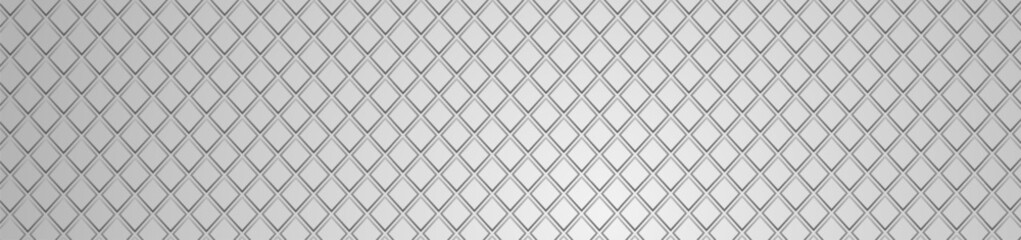 Abstract grey grid tech geometric banner. Monochrome vector design