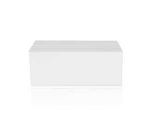 blank packaging white cardboard box transparent background