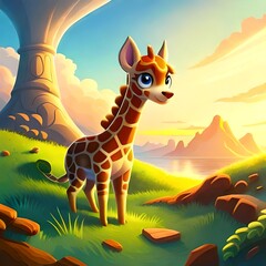 giraffe in the forest