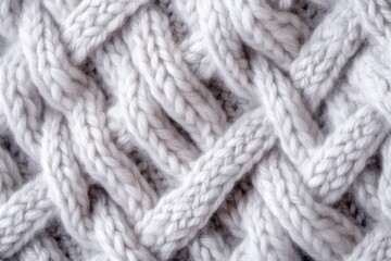 Knitted wool fabric texture background. Generative AI