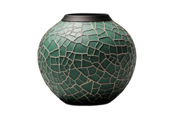 Isolated ceramic vase