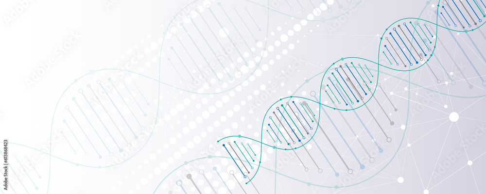 Poster molecular concept science technology abstract background image