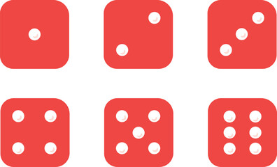 set of red dice