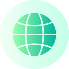 worldwide gradient icon
