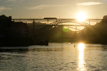 Fototapeta na wymiar Riverbank of the Douro River in Porto