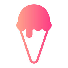 ice cream gradient icon