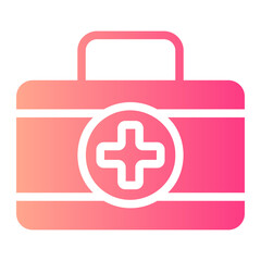 first aid kit gradient icon