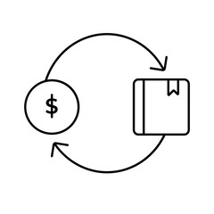 E Commerce Shopping thin line icons