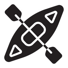 kayak glyph icon