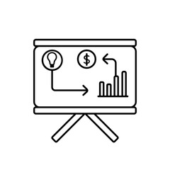 Vector line icons of business and finance for modern concepts, web and apps