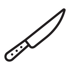 knife line icon