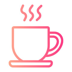 coffee cup gradient icon